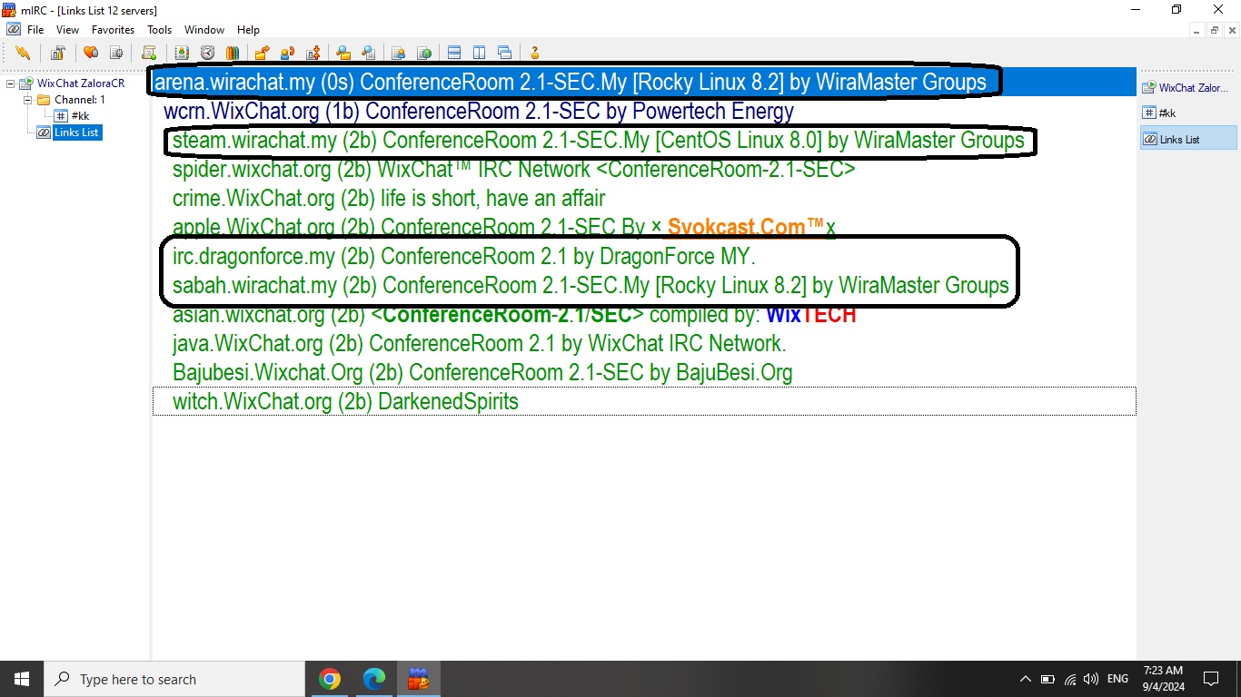 WiraChatIRCNetwork